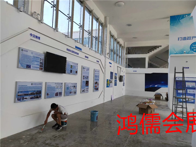 山东理工双创学院济宁庆典展厅案例